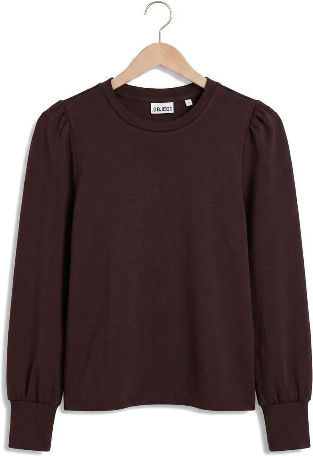 OBJECT Dames Truien & Vesten Objandrea Re L s O-neck Bruin - Foto 4