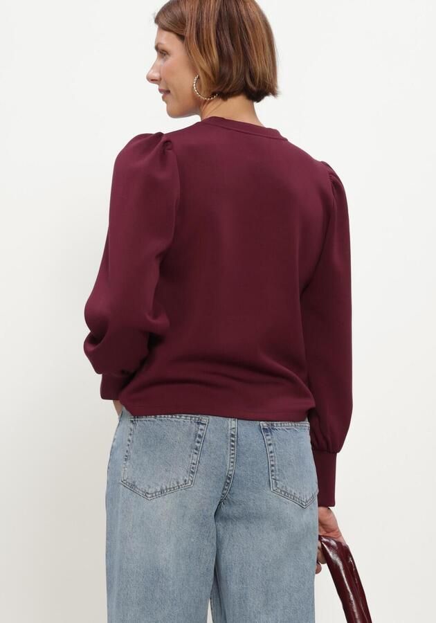 OBJECT Dames Truien & Vesten Objandrea Re L s O-neck Top Bordeaux - Foto 2