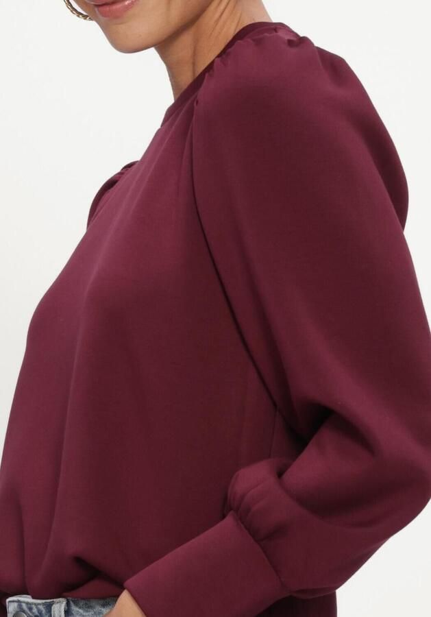 OBJECT Dames Truien & Vesten Objandrea Re L s O-neck Top Bordeaux - Foto 3