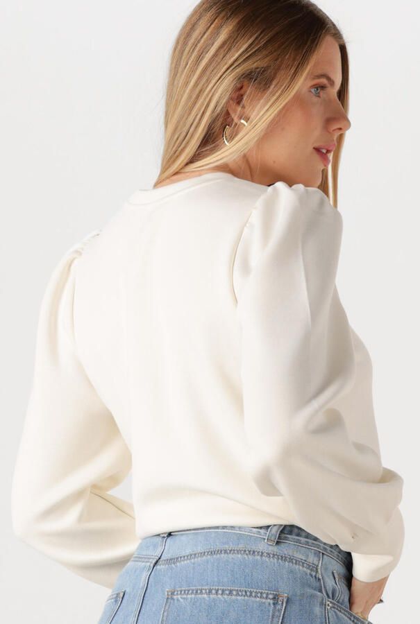 OBJECT Dames Truien & Vesten Objandrea Re L s O-neck Top Gebroken Wit - Foto 4