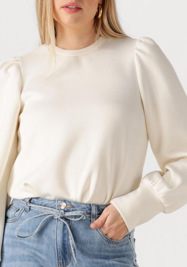 OBJECT Dames Truien & Vesten Objandrea Re L s O-neck Top Gebroken Wit - Foto 2