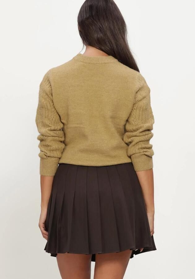 OBJECT Dames Truien & Vesten Objarona L s Re Knit Pullover Oker - Foto 2