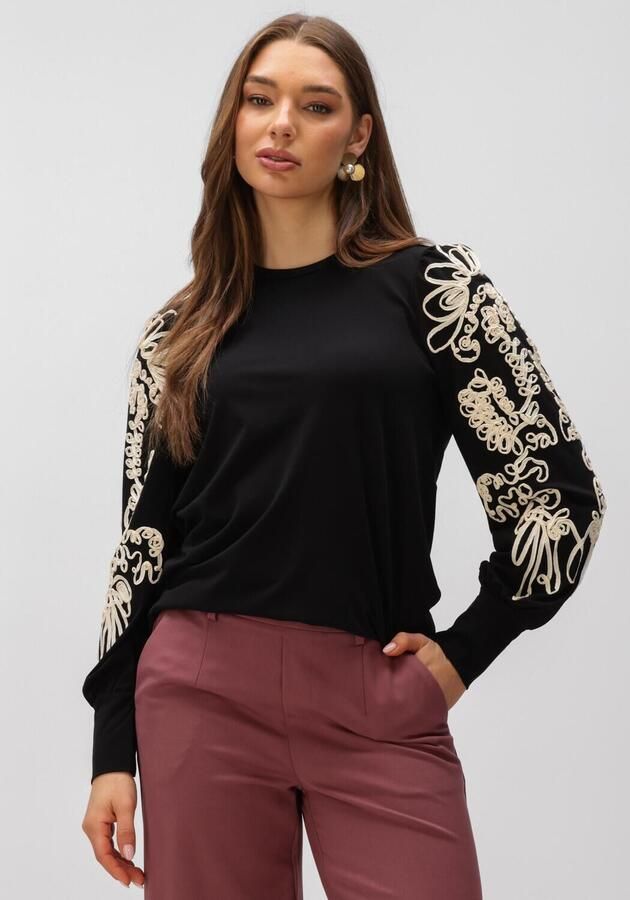 OBJECT Dames Truien & Vesten Objcaroline Joana L s Top Zwart