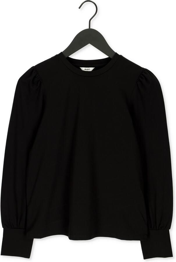 OBJECT Dames Truien & Vesten Objcaroline L s Top Noos Zwart - Foto 3