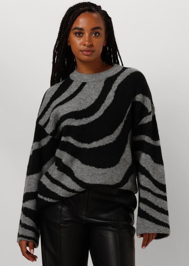 OBJECT Dames Truien & Vesten Objdiana Lo L s Knit Pullover Grijs - Foto 4