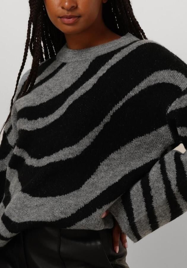 OBJECT Dames Truien & Vesten Objdiana Lo L s Knit Pullover Grijs - Foto 3