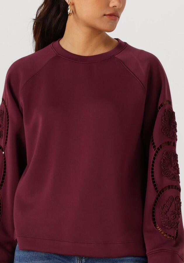 OBJECT Dames Truien & Vesten Objdorina Lo L s Sweat Top Bordeaux - Foto 3