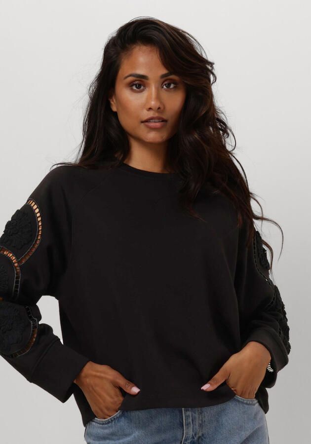 OBJECT Dames Truien & Vesten Objdorina Lo L s Sweat Top Zwart - Foto 4