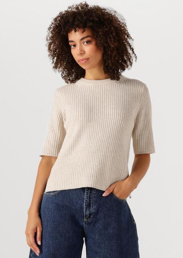 OBJECT Dames Truien & Vesten Objelva 2 4 Re O-neck Knit Beige - Foto 4