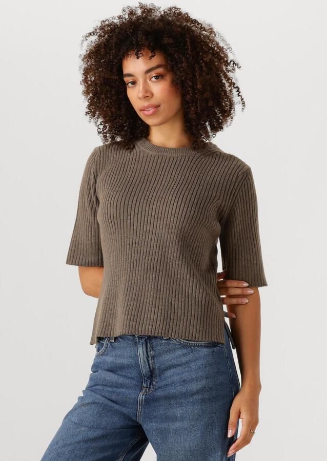 OBJECT Dames Truien & Vesten Objelva 2 4 Re O-neck Knit Bruin - Foto 4