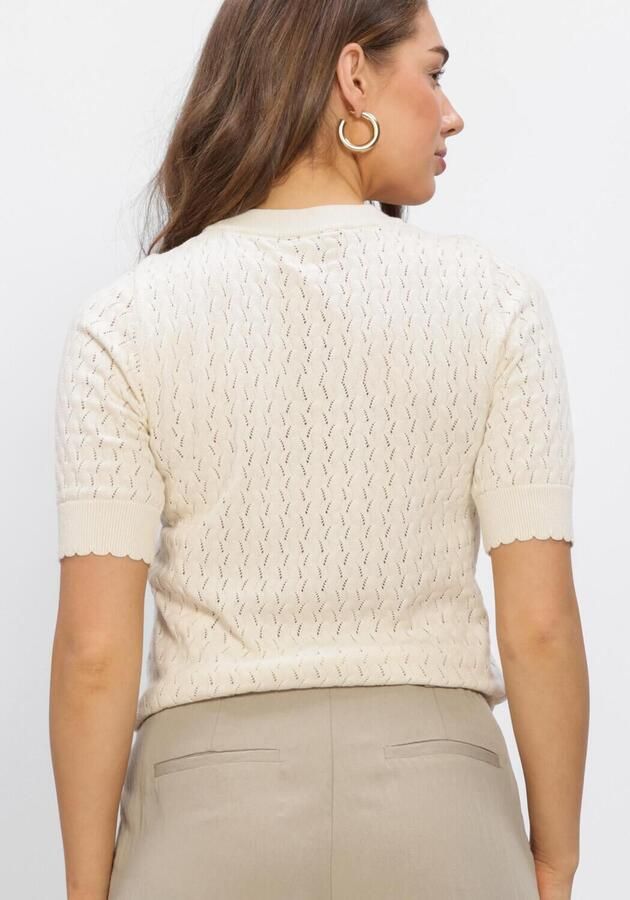 OBJECT Dames Truien & Vesten Objflauny S s Re Knit Top Ecru - Foto 3