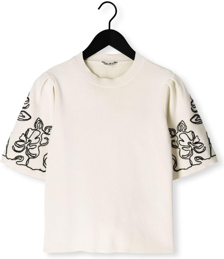 OBJECT Dames Truien & Vesten Objflora 2 4 Re Knit Pullover Creme - Foto 2