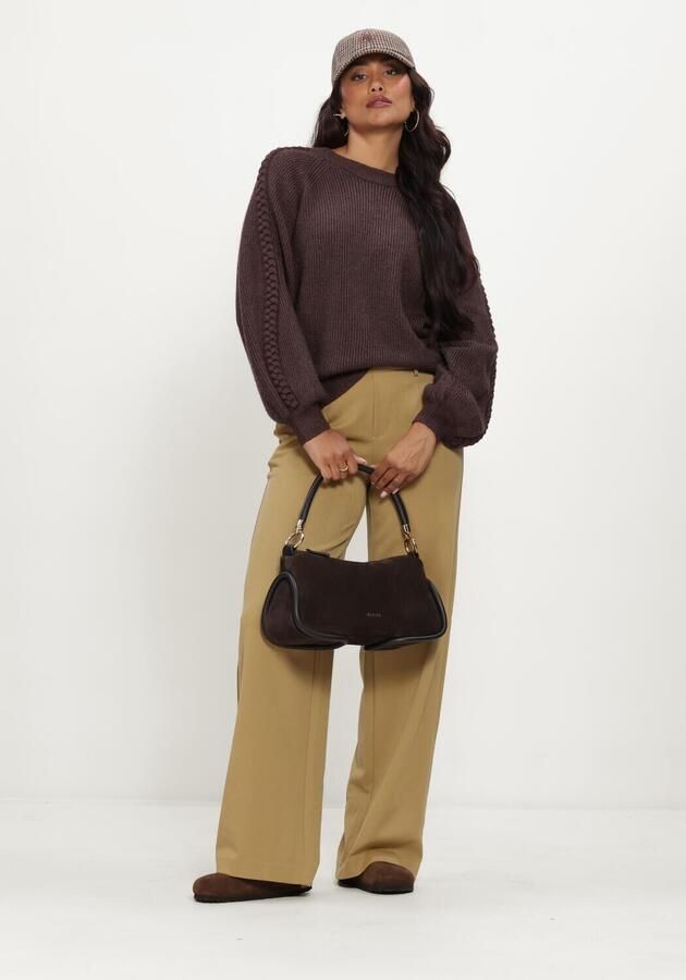 OBJECT Dames Truien & Vesten Objhannah L s Re Knit Pullover Noos Bruin - Foto 4