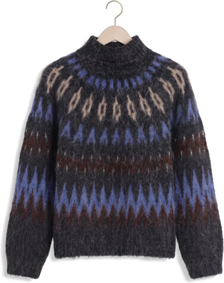 OBJECT Dames Truien & Vesten Objjaade Diana L s Lo Knit Pullover 147 Multi - Foto 2