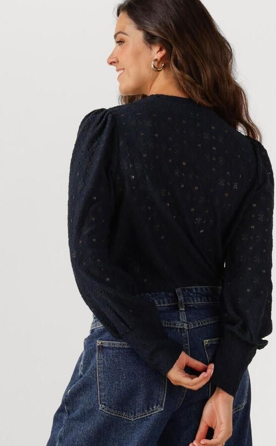 OBJECT Dames Truien & Vesten Objlaila L s Re Top Noos Blauw - Foto 3