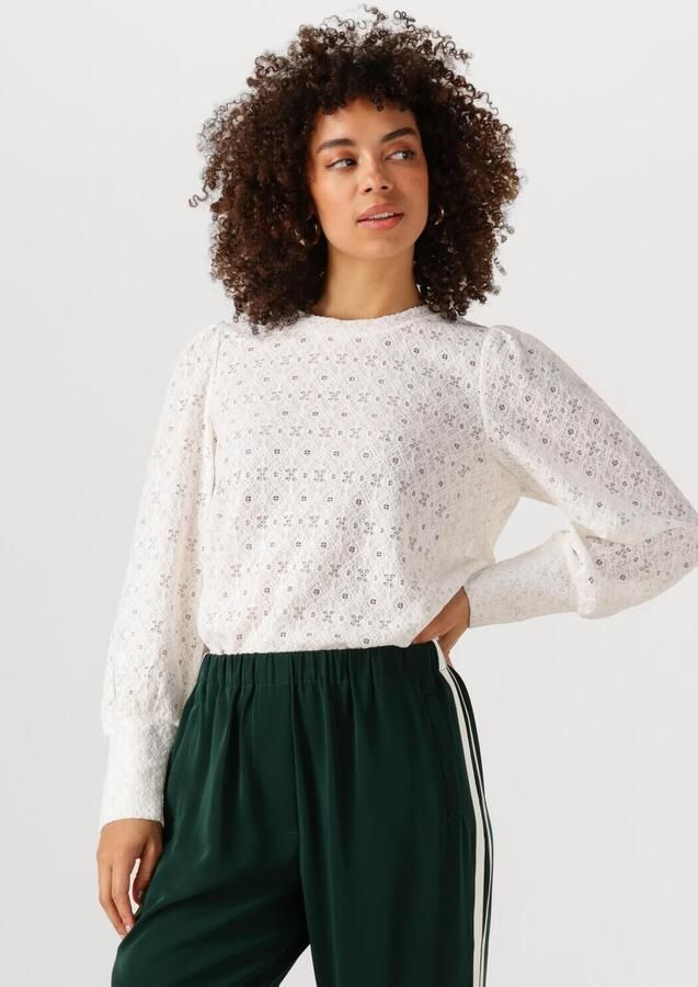 OBJECT Dames Truien & Vesten Objlaila L s Re Top Noos Wit - Foto 4