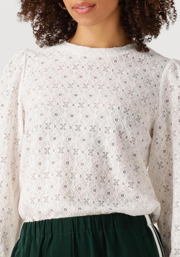 OBJECT Dames Truien & Vesten Objlaila L s Re Top Noos Wit - Foto 2