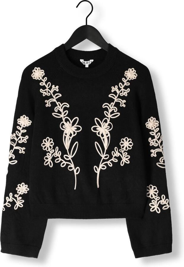 OBJECT Dames Truien & Vesten Objlaney Rubin Ls Pullover Noos Zwart - Foto 2