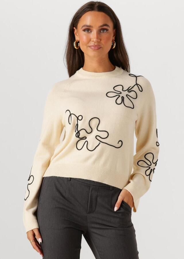 OBJECT Dames Truien & Vesten Objlaney Rubin Ls Pullover Zand - Foto 4