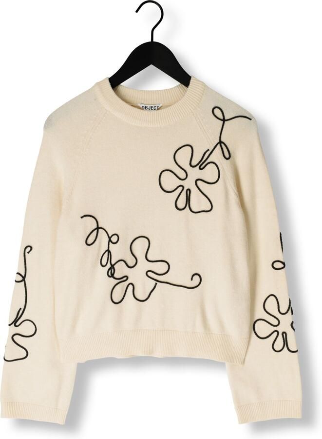 OBJECT Dames Truien & Vesten Objlaney Rubin Ls Pullover Zand - Foto 2