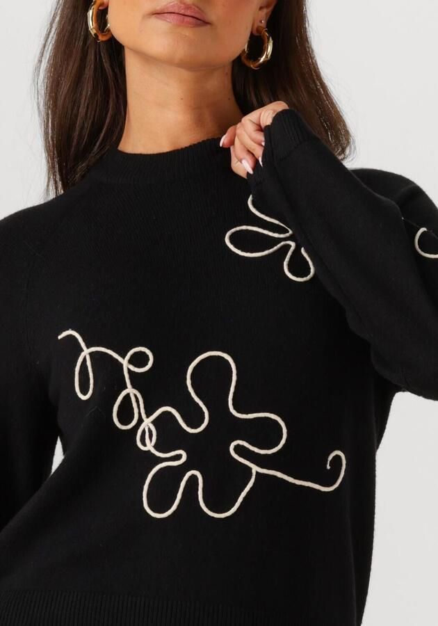 OBJECT Dames Truien & Vesten Objlaney Rubin Ls Pullover Zwart - Foto 3