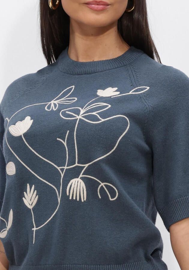 OBJECT Dames Truien & Vesten Objlaney Rubin Ss Pullover Blauw - Foto 4