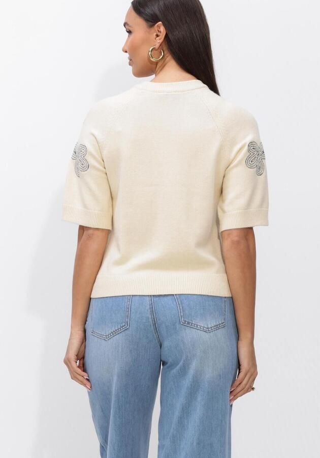 OBJECT Dames Truien & Vesten Objlaney Rubin Ss Pullover Creme - Foto 4