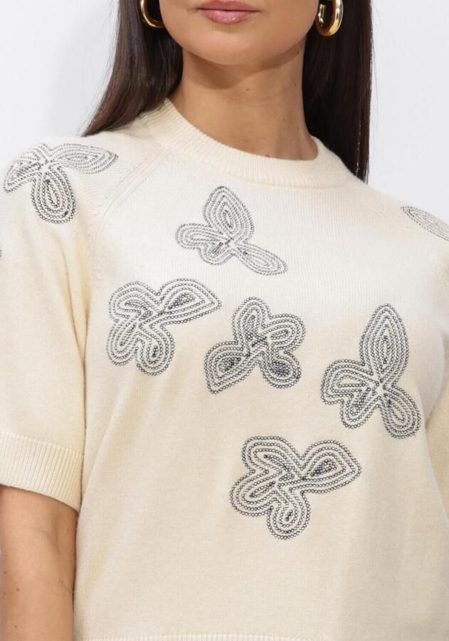 OBJECT Dames Truien & Vesten Objlaney Rubin Ss Pullover Creme - Foto 3