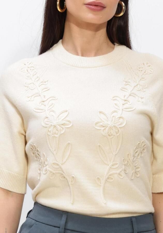 OBJECT Dames Truien & Vesten Objlaney Rubin Ss Pullover Ecru - Foto 4