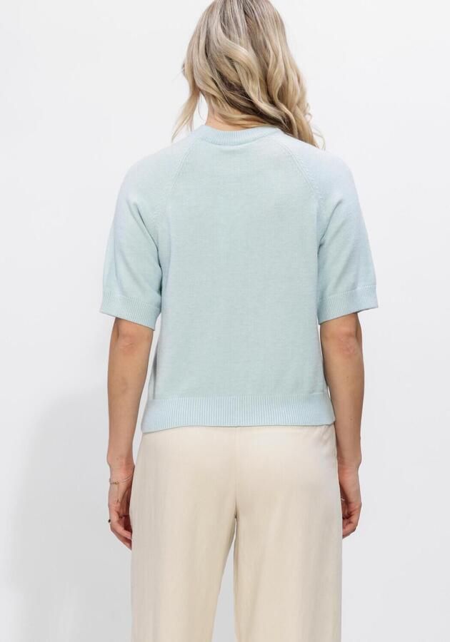 OBJECT Dames Truien & Vesten Objlaney Rubin Ss Pullover Lichtblauw - Foto 3