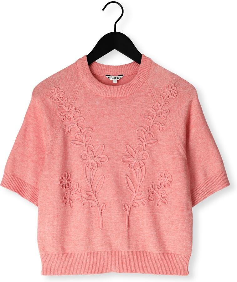 OBJECT Dames Truien & Vesten Objlaney Rubin Ss Pullover Roze - Foto 2