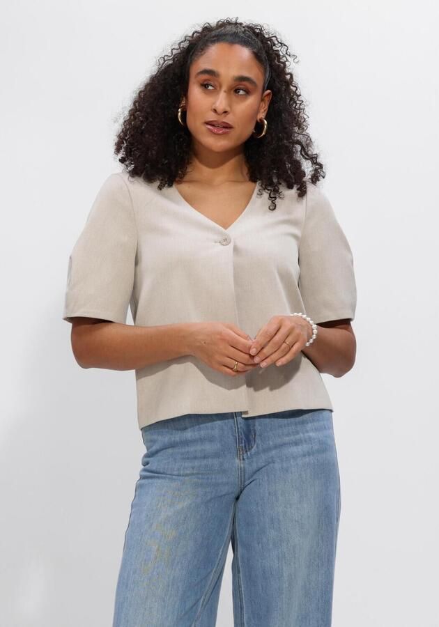 OBJECT Dames Truien & Vesten Objlisa S s Re Top Beige