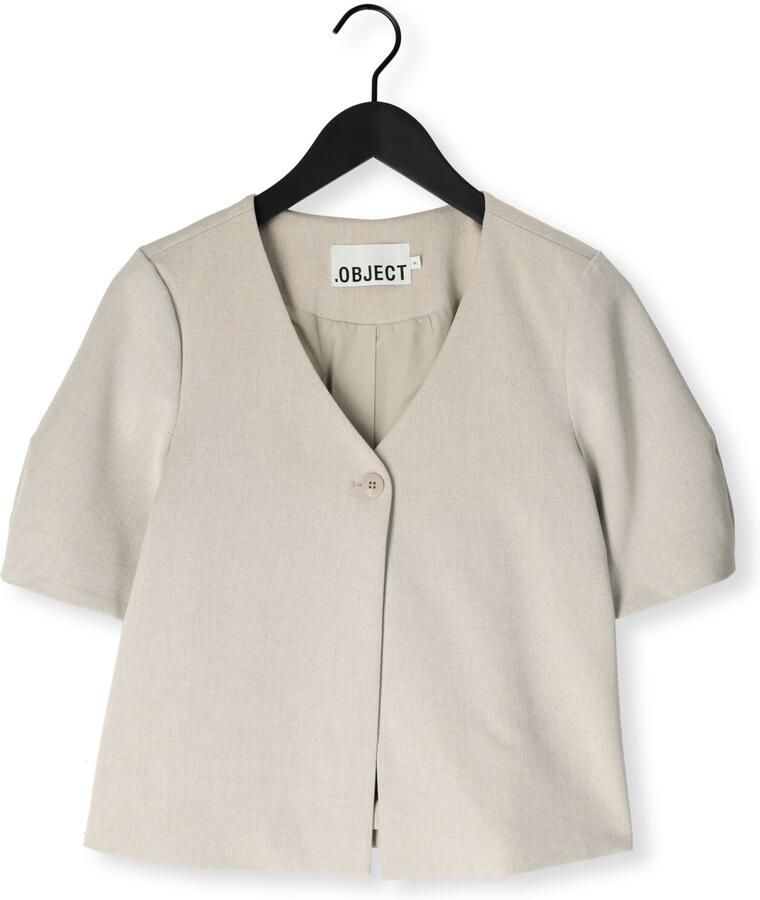 OBJECT Dames Truien & Vesten Objlisa S s Re Top Beige - Foto 2