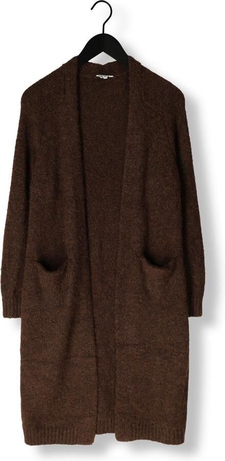 OBJECT Dames Truien & Vesten Objmilu Ls Lo Long Knit Cardigan Bruin - Foto 3