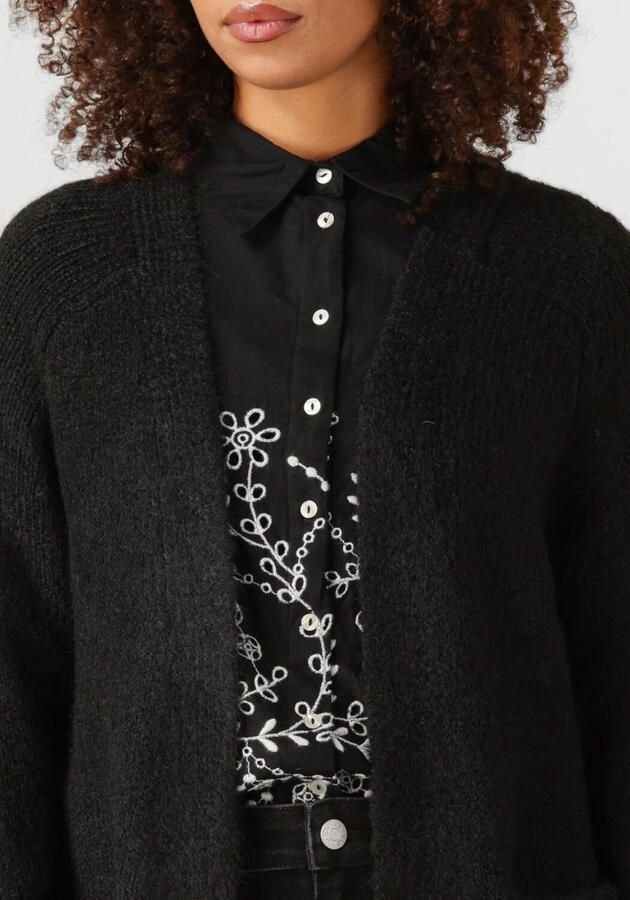 OBJECT Dames Truien & Vesten Objmilu Ls Lo Long Knit Cardigan Zwart - Foto 2