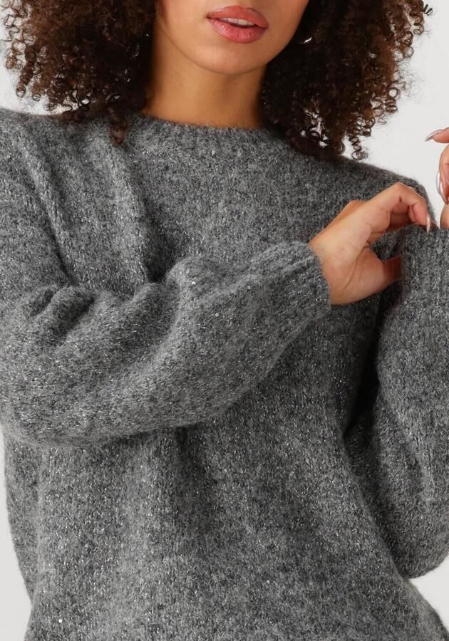 OBJECT Dames Truien & Vesten Objnan L s Los Knit Pullover 141 Div Grijs - Foto 2