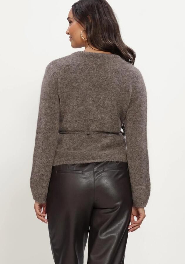 OBJECT Dames Truien & Vesten Objnete L s Re Tie Cardigan Taupe - Foto 2