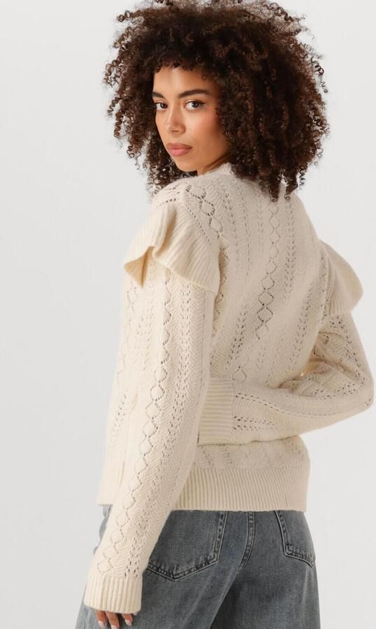 OBJECT Dames Truien & Vesten Objpaola L s Lo Knit Pullover Creme - Foto 3