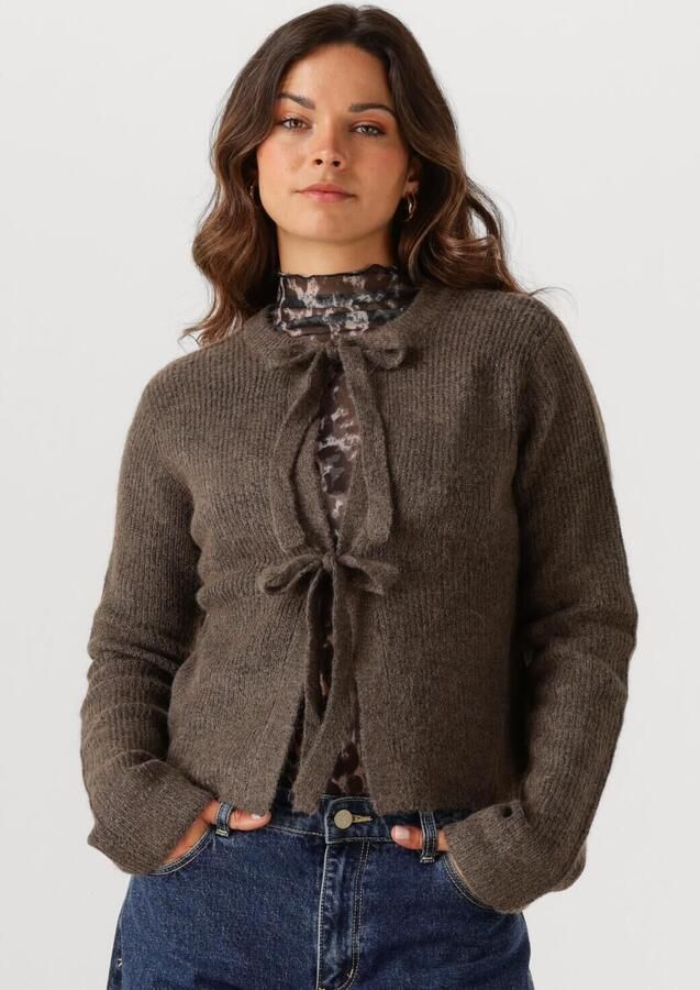 OBJECT Dames Truien & Vesten Objparvi Knit Cardigan Bruin - Foto 4