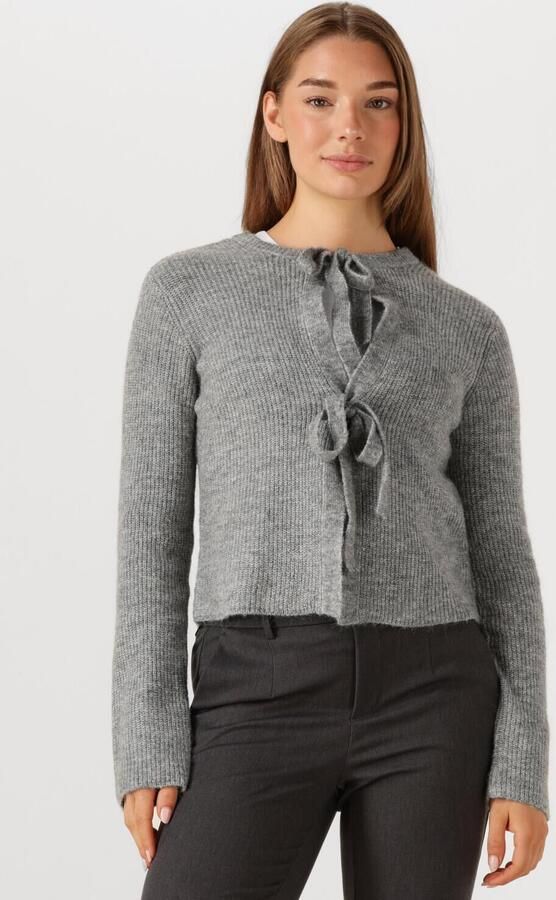 OBJECT Dames Truien & Vesten Objparvi Knit Cardigan Grijs - Foto 4