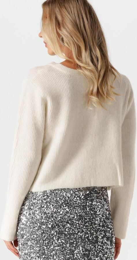 OBJECT Dames Truien & Vesten Objparvi Sateen Bow Knit Cardigan Wit - Foto 3