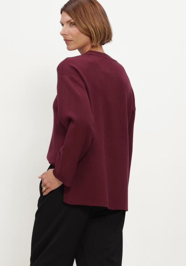 OBJECT Dames Truien & Vesten Objreynard L s Lo Knit Pullover Noos Bordeaux - Foto 3