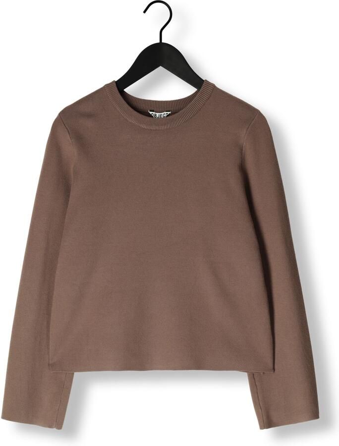 OBJECT Dames Truien & Vesten Objreynard O-neck Pullover Bruin
