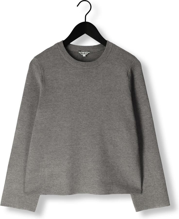 OBJECT Dames Truien & Vesten Objreynard O-neck Pullover Grijs