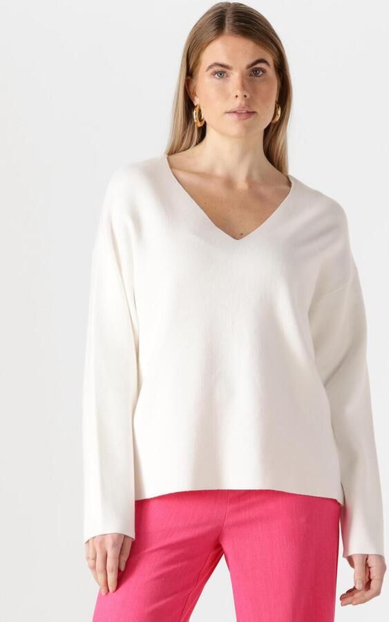 OBJECT Dames Truien & Vesten Objreynard V-neck Pullover Wit - Foto 4