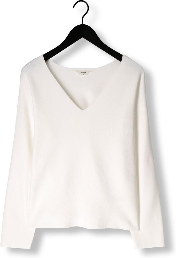 OBJECT Dames Truien & Vesten Objreynard V-neck Pullover Wit - Foto 2