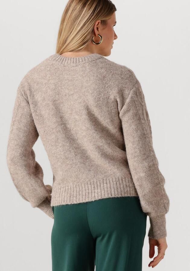 OBJECT Dames Truien & Vesten Objsaggia Lo Cable Knit Pullover Div Beige
