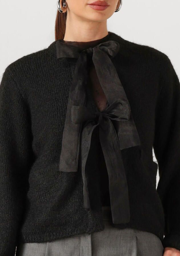 OBJECT Dames Truien & Vesten Objsaggia L s Lo Knit Bow Cardigan Div Zwart