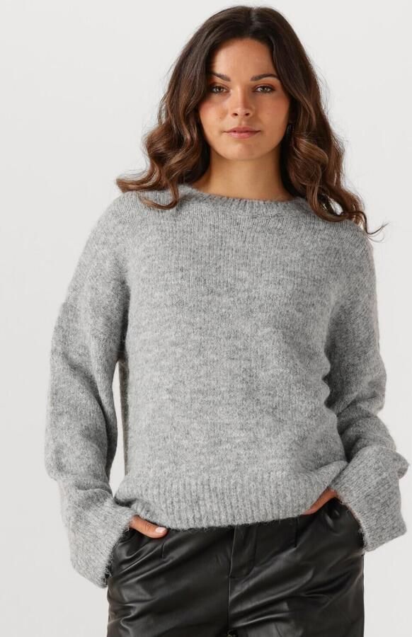 OBJECT Dames Truien & Vesten Objsaggia Ls Lo Pullover Lichtgrijs - Foto 4