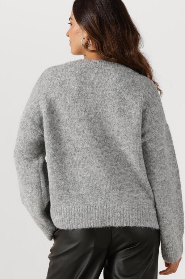 OBJECT Dames Truien & Vesten Objsaggia Ls Lo Pullover Lichtgrijs - Foto 3